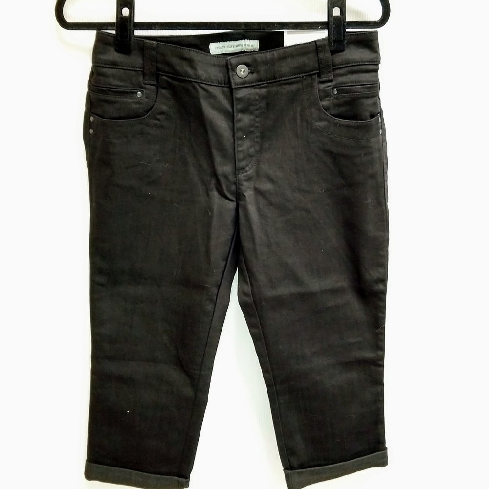 Chico's Platinum Denim Crop Jeans NWT Utimate Fit